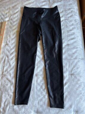 Old Navy Active Black Glitter Powersoft Leggings XL EPC